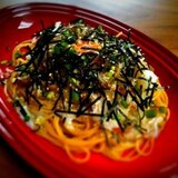 ネバネバで綺麗に！納豆パスタ！